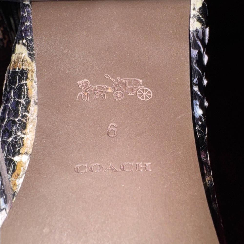 Coach Evelyn Multicolor Genuine Snakeskin Heeled Boots - Picture 11 of 11